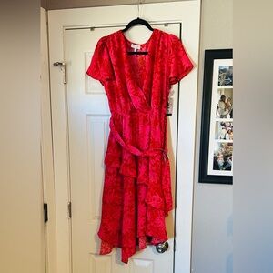 Sofia by Sofia Vergara Pink Floral High Low Dress